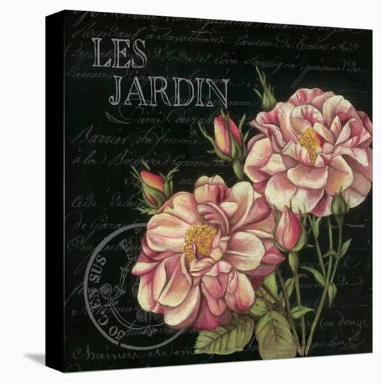 Les Jardin Roses Sq.-Kimberly Poloson-Stretched Canvas