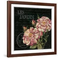 Les Jardin Roses Sq.-Kimberly Poloson-Framed Art Print