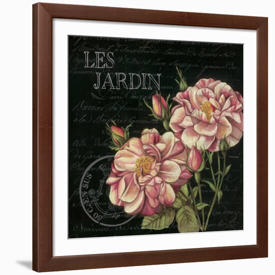 Les Jardin Roses Sq.-Kimberly Poloson-Framed Art Print