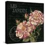 Les Jardin Roses Sq.-Kimberly Poloson-Stretched Canvas