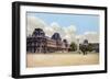 Les Jardins Du Louvre, Paris, 1900-null-Framed Giclee Print