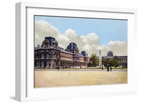 Les Jardins Du Louvre, Paris, 1900-null-Framed Giclee Print