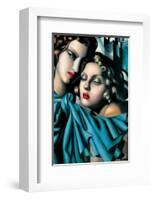 Les Jeunes Filles-Tamara de Lempicka-Framed Premium Giclee Print