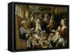 Les Jeunes piaillent comme chantent les vieux-Jacob Jordaens-Framed Stretched Canvas