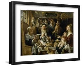 Les Jeunes piaillent comme chantent les vieux-Jacob Jordaens-Framed Giclee Print