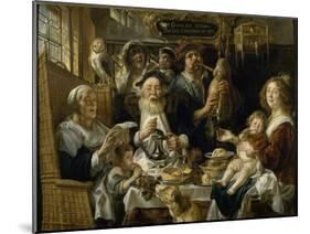 Les Jeunes piaillent comme chantent les vieux-Jacob Jordaens-Mounted Giclee Print