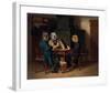 Les joueurs de cartes-Thierry Poncelet-Framed Premium Giclee Print