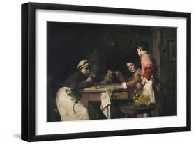 Les Joueurs de cartes-Joseph-Marius Bail-Framed Premium Giclee Print