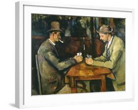 Les joueurs de cartes-Paul Cézanne-Framed Giclee Print