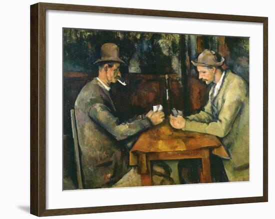 Les joueurs de cartes-Paul Cézanne-Framed Giclee Print