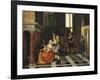 Les Joueurs de cartes-Pieter de Hooch-Framed Giclee Print