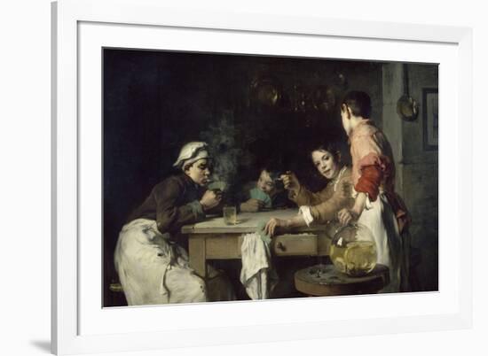 Les Joueurs de cartes-Joseph Bail-Framed Giclee Print