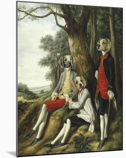 Les Joueurs de Flute-Thierry Poncelet-Mounted Premium Giclee Print