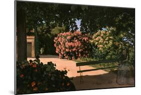 Les Lauriers Roses, 1867-Frederic Bazille-Mounted Giclee Print