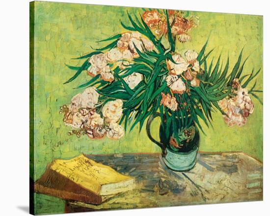 Les Lauriers Roses-Vincent van Gogh-Stretched Canvas