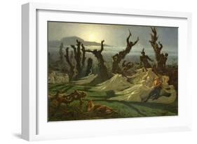 Les Lavandieres De La Nuit (The Washerwomen of the Night) circa 1861-Jean Edouard Dargent-Framed Giclee Print