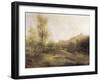 Les lavandieres de Manzanares (painting)-Jenaro Perez Villaamil-Framed Giclee Print