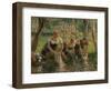 Les Lavandieres, the Washerwomen, 1895-Camille Pissarro-Framed Giclee Print