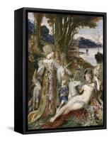 Les Licornes-Gustave Moreau-Framed Stretched Canvas