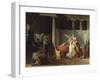 Les Licteurs rapportent à Brutus les corps de ses fils-Jacques-Louis David-Framed Giclee Print