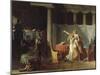 Les Licteurs rapportent à Brutus les corps de ses fils-Jacques-Louis David-Mounted Giclee Print