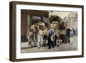 Les livreurs de farine-Pierre Carrier-belleuse-Framed Giclee Print