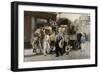 Les livreurs de farine-Pierre Carrier-belleuse-Framed Giclee Print