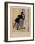 Les Lorettes - N'y a pas moyen ! Mosieu est la avec Mosieu Machinikof et l'attache prussien-Paul Gavarni-Framed Giclee Print