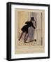 Les Lorettes - N'y a pas moyen ! Mosieu est la avec Mosieu Machinikof et l'attache prussien-Paul Gavarni-Framed Giclee Print