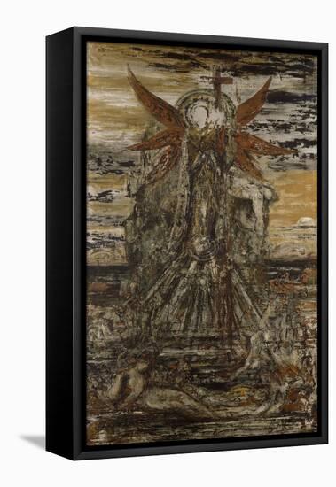 Les Lyres mortes-Gustave Moreau-Framed Stretched Canvas