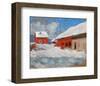 Les Maisons Rouges a Bjoernegaard, Norvege, 1895-Claude Monet-Framed Art Print