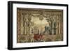 Les Maisons royales. Octobre, signe du Scorpion : promenade de Louis XIV en vue du château des-Brun Charles Le-Framed Giclee Print