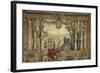 Les Maisons royales. Octobre, signe du Scorpion : promenade de Louis XIV en vue du château des-Brun Charles Le-Framed Giclee Print