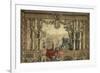 Les Maisons royales. Octobre, signe du Scorpion : promenade de Louis XIV en vue du château des-Brun Charles Le-Framed Giclee Print