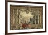 Les Maisons royales. Octobre, signe du Scorpion : promenade de Louis XIV en vue du château des-Brun Charles Le-Framed Giclee Print