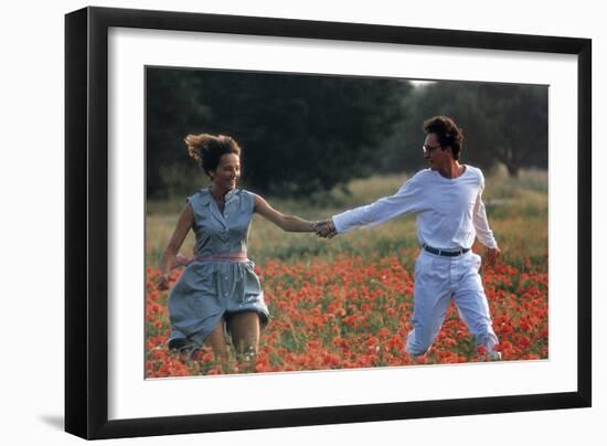 Les Maris, Les Femmes, Les Amants De Pascal Thomas, with Anne Guinou, Clement Thomas, 1989-null-Framed Photo