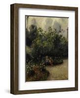 Les Mathurins' Garden, c.1877-Camille Pissarro-Framed Giclee Print