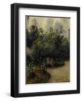 Les Mathurins' Garden, c.1877-Camille Pissarro-Framed Giclee Print