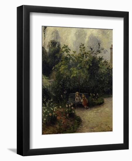 Les Mathurins' Garden, c.1877-Camille Pissarro-Framed Giclee Print