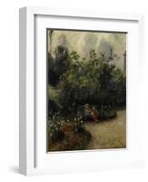 Les Mathurins' Garden, c.1877-Camille Pissarro-Framed Giclee Print