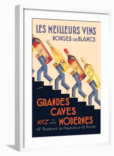 Les Meilleurs Vins-null-Framed Art Print