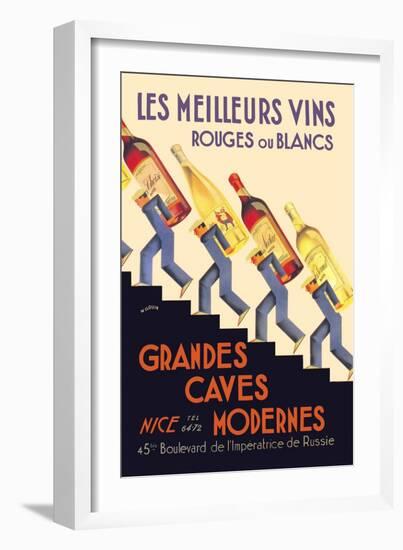 Les Meilleurs Vins-null-Framed Art Print