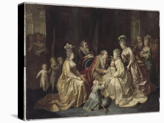 Les membres de la famille royale de France réunis autour du Dauphin né en 1781-null-Stretched Canvas