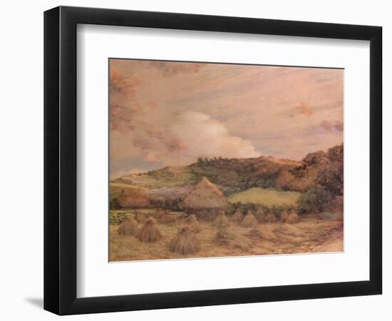 'Les Meules', c1885-Jean-Charles Cazin-Framed Giclee Print