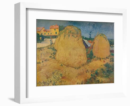 'Les Meules En Provence', 1888-Vincent van Gogh-Framed Giclee Print