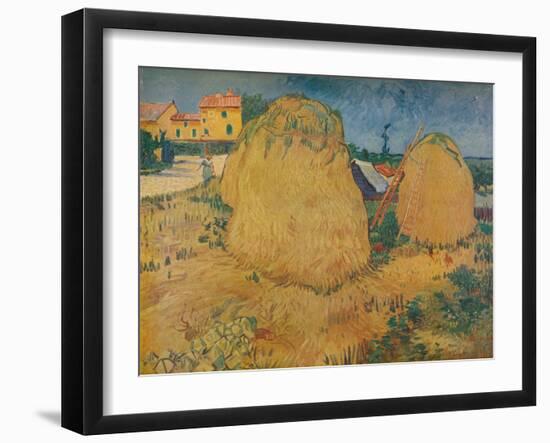 'Les Meules En Provence', 1888-Vincent van Gogh-Framed Giclee Print