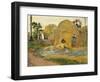 Les meules jaunes ou La moisson blonde-Paul Gauguin-Framed Giclee Print