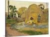 Les meules jaunes ou La moisson blonde-Paul Gauguin-Stretched Canvas