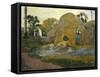 Les Meules Jaunes-Paul Gauguin-Framed Stretched Canvas