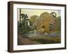 Les Meules Jaunes-Paul Gauguin-Framed Giclee Print